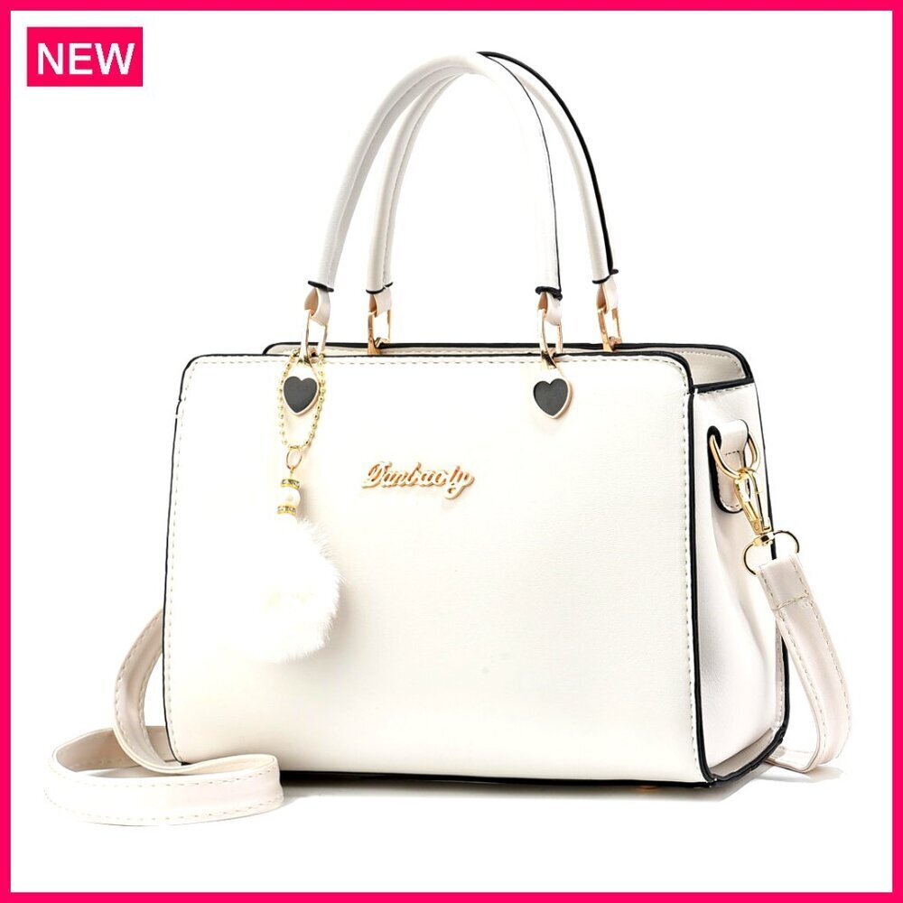 Small PU Leather Crossbody Bag with Top Handle, 9.4x5.1x7.1 Inches